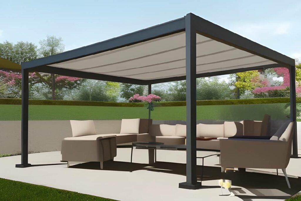 Pergolas à toile coulissante motorisée Pergolas à toile coulissante motorisée